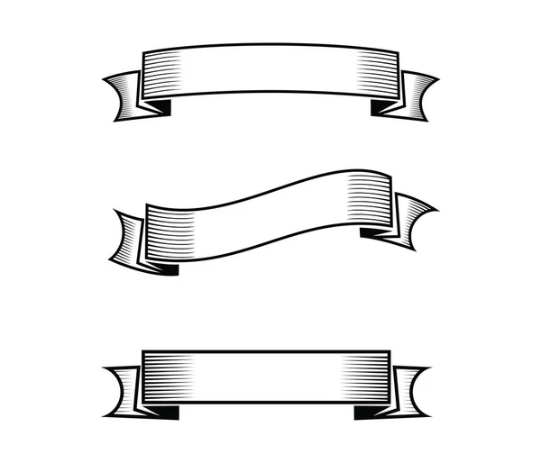 Modèle Conception Vectorielle Jeu Bannière Ruban Blanc — Image vectorielle