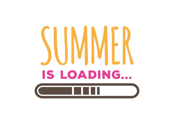 stock vector summer is loading quote vector logo design