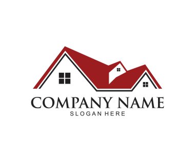 ev emlak ev vektör simge logo tasarım şablonu