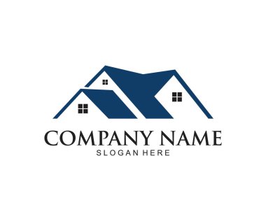 ev emlak ev vektör simge logo tasarım şablonu