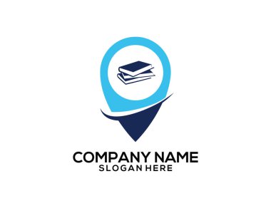 şarap içecek Restoran gps konum işaretçisini vektör simge logo tasarım şablonu