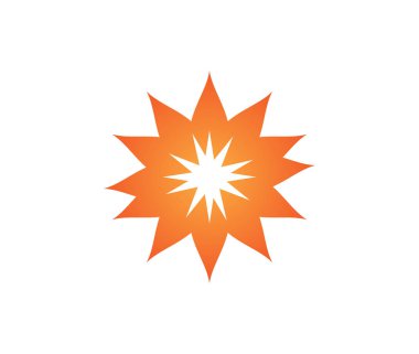 oldukça portakal çiçeği Tema kavramı vektör logo tasarım şablonu