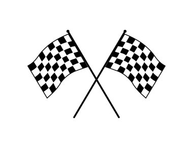 bayrak hız temalı illüstrasyon vektör tasarım şablonu yarış geçti