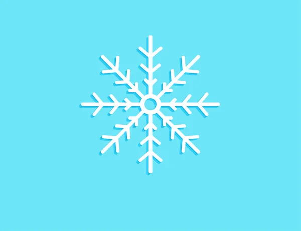 Pieza Copos Nieve Diseño Del Vector Fondo Azul Claro Para — Archivo Imágenes Vectoriales