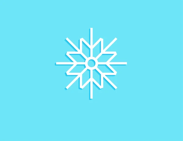 Snowflakes Piece Light Blue Background Vector Design Cover Greeting Card — Stock Vector