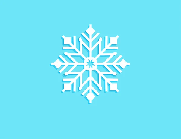 Pieza Copos Nieve Diseño Del Vector Fondo Azul Claro Para — Archivo Imágenes Vectoriales