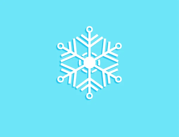 Снежинки Светло Голубом Фоне Векторный Дизайн Обложки Поздравительной Открытки Плаката — стоковый вектор