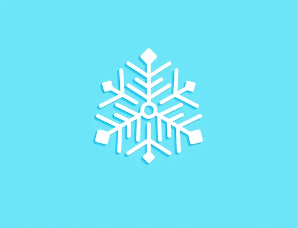 Снежинки Светло Голубом Фоне Векторный Дизайн Обложки Поздравительной Открытки Плаката — стоковый вектор