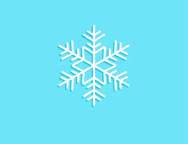 Pieza Copos Nieve Diseño Del Vector Fondo Azul Claro Para — Archivo Imágenes Vectoriales