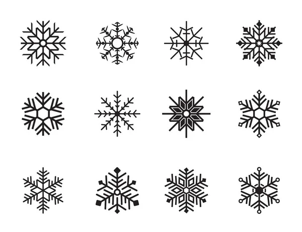 Снежинки Белом Синем Фоне Векторный Дизайн Обложки Поздравительной Открытки Плакат — стоковый вектор