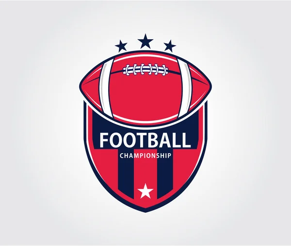 American Sport Football Badge Vector Logo Design Template Für Markenidentität — Stockvektor