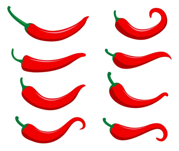 Chili Chaud Épicé Logo Vecteur Alimentaire Inspiration Design Pour Marque — Image vectorielle