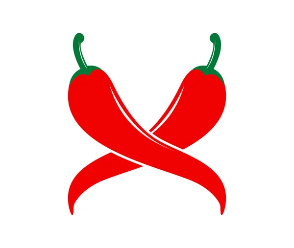 Chile Picante Alimentos Vector Logo Diseño Inspiración Para Marca Cocina — Archivo Imágenes Vectoriales