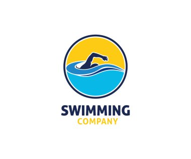 su spor vektör logo tasarım ilham Eğitim Okulu, kulüp ve şampiyonluk için yüzme