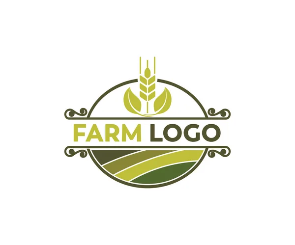 Graphique Simple Approprié Pour Vintage Country Corp Ferme Vecteur Logo — Image vectorielle