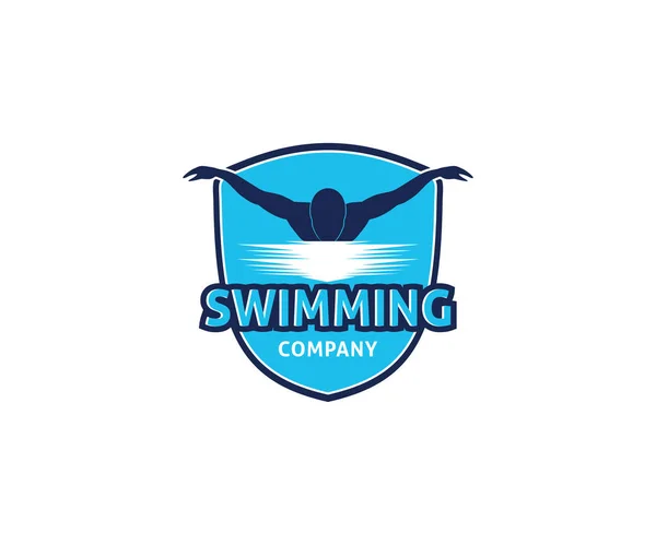swimming water sport vector logo design inspiration for training school, club, and championship
