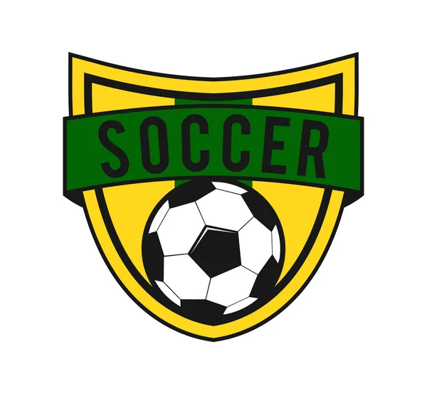 Soccer Football Crest Emblem Vector Logo Design Template Inspiration Team — Stock Vector