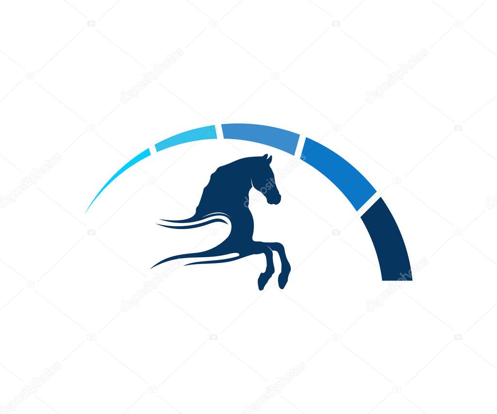 simple horse sport vector logo design inspiration for racing, equestrian and farm
