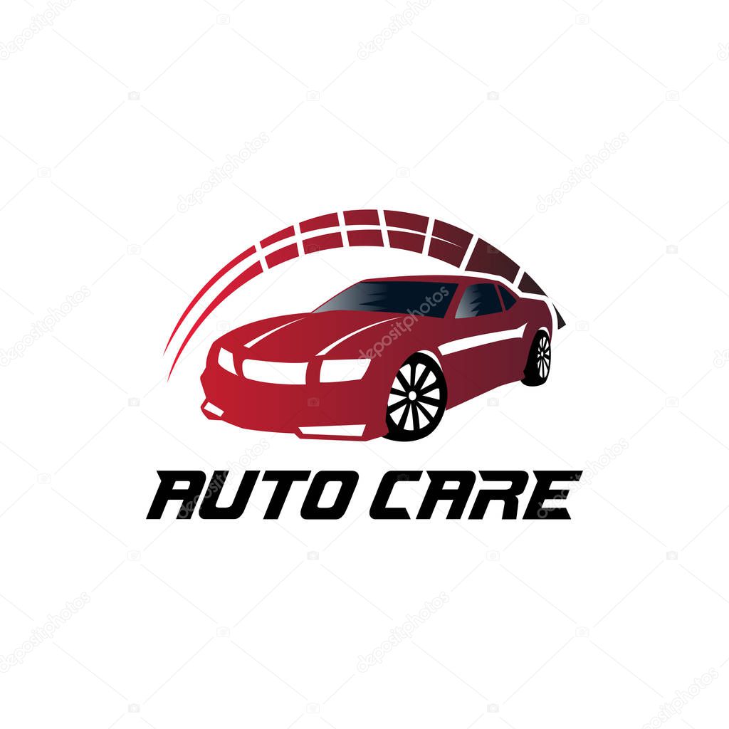 Car dealer or maintenance service vector logo design template or illustration