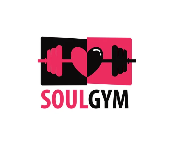 Ağırlık kaldırma karakeçi fitness vektör logo simge tasarım şablonu ile seviyorum