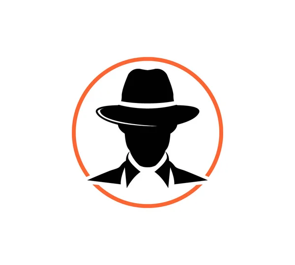 Detective investigación servicio vector icono logo diseño — Archivo Imágenes Vectoriales