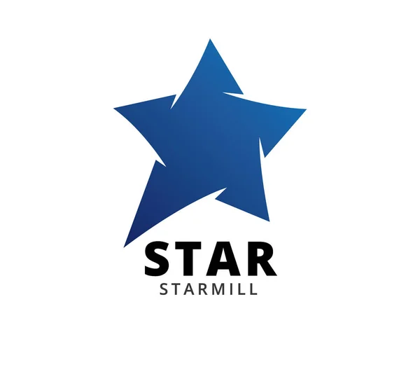Estrella vector icono logotipo diseño plantilla aislada sobre fondo blanco — Vector de stock