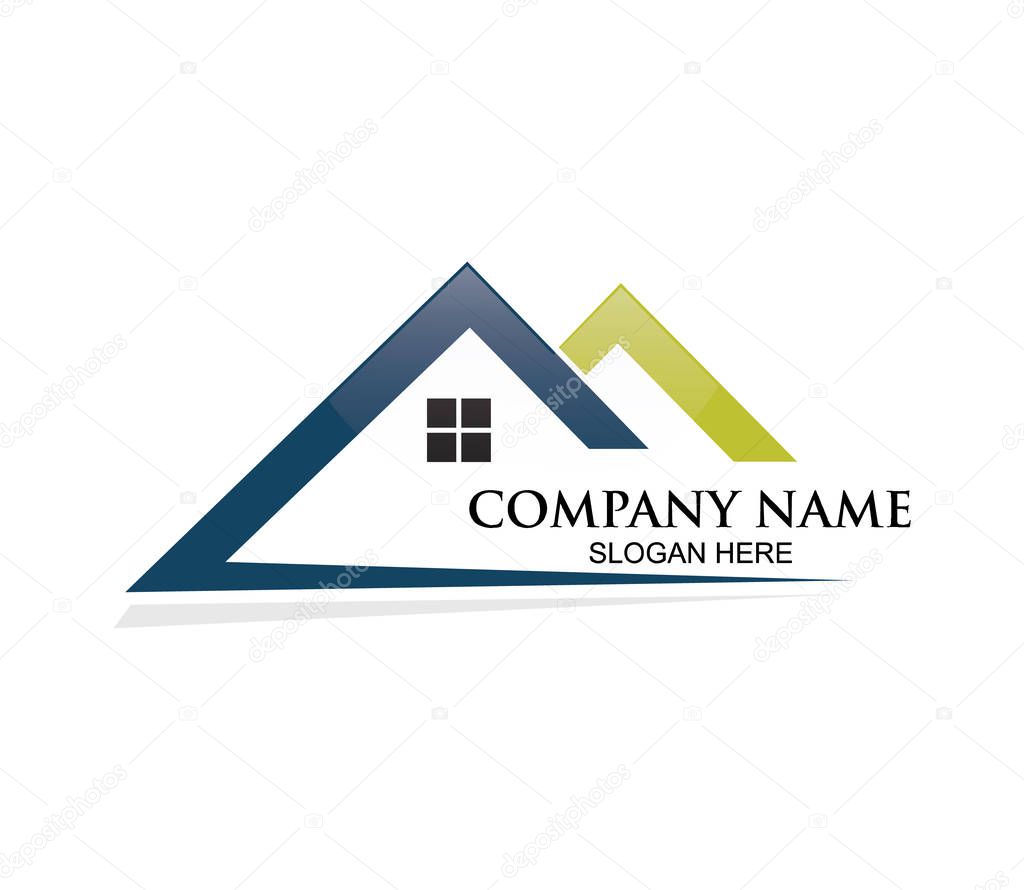 home or real estate property vector logo design concept inspiration