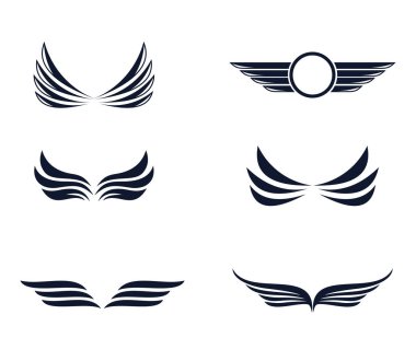 kartal kanat modern vektör logo tasarım konsepti