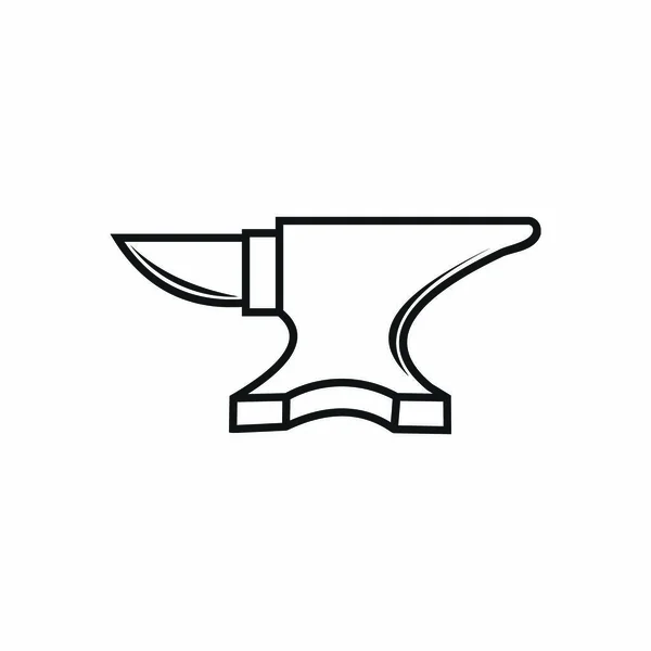 Herrero yunque elaboración diseño del logotipo del vector en blanco — Archivo Imágenes Vectoriales
