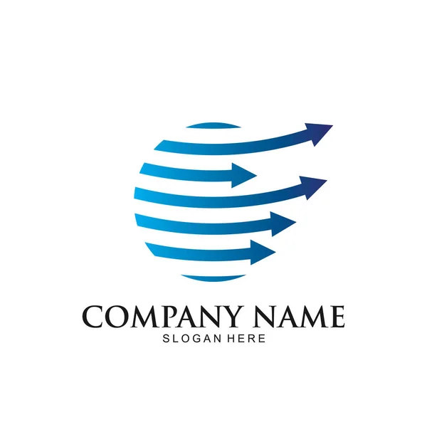 Conseiller en comptabilité financière marché trading graphique vecteur logo design — Image vectorielle