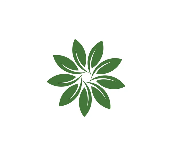 아이콘 나뭇잎 사업을 템플릿 디자인 — 스톡 벡터