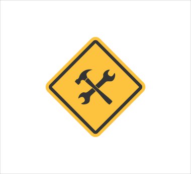 çapraz çekiç ve ingiliz anahtarı vektör logo tasarım şablonu makine donanım ve onarım hizmeti işi için