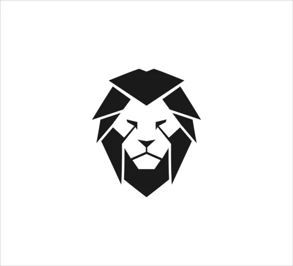 Görkemli aslan baş vektör logo tasarım şablonu lüks, güç, kraliyet krallığı ve hakimiyet sembolü