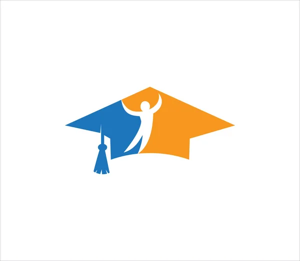 Toga Kolegium Szkoła Wyższa Edukacja Wektor Logo Projektowe Szablon — Wektor stockowy
