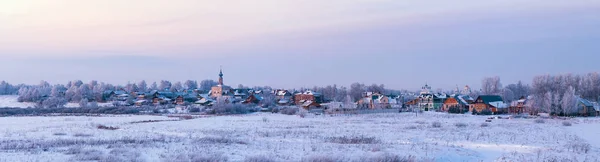 Suzdal Goldring Von Russland Winter Panorama Vew — Stockfoto