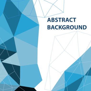 Arka mavi geometrik plan ile çokgen çizmek, hisse senedi vektör