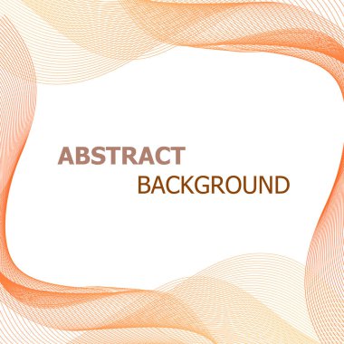 Arka plan dalga turuncu hat ile