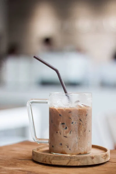 stock image Iced coffee in coffee shop, stock photo