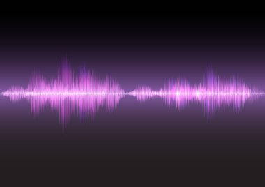 Pembe ses dalgaları ışık, hisse senedi vektör kızdırma