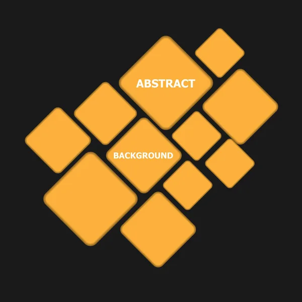 Abstraktní Pozadí Oranžovým Rhombus Vektorové — Stockový vektor