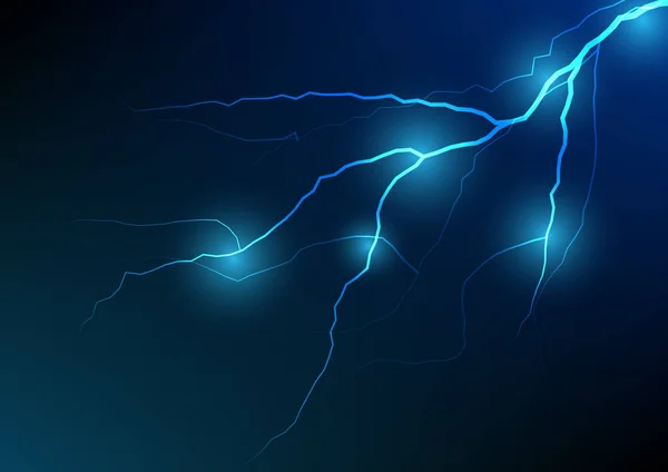 Lightning Thunder Bolt Effect Background Stock Vector — Stock Vector