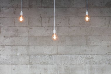 Parlayan süslenmiş güzel retro ışık lamba