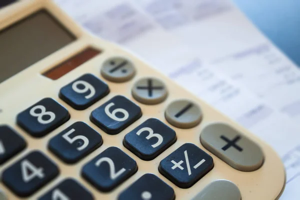 Calculator of some financial data — Stock Photo, Image