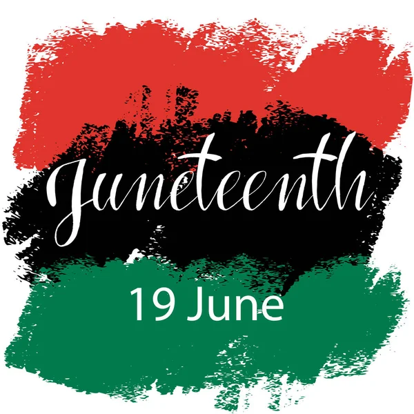 、Juneteenth 自由を祝う. — ストックベクタ