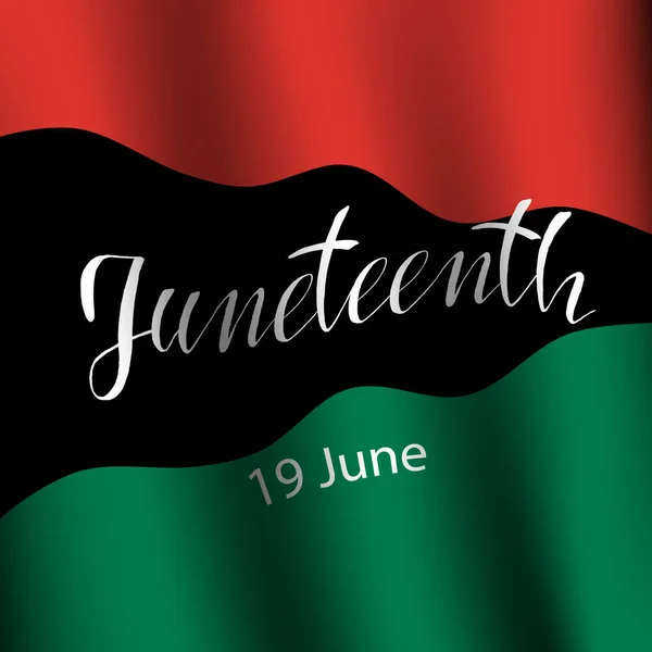 Juneteenth, fira friheten. — Stock vektor