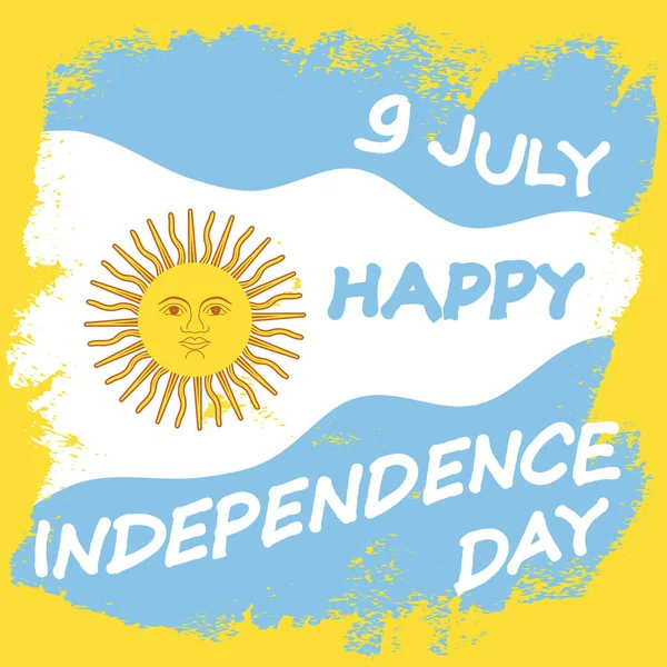 Dia da independência argentina — Vetor de Stock