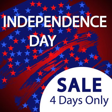 Bağımsızlık günü ABD satış banner şablon tasarım