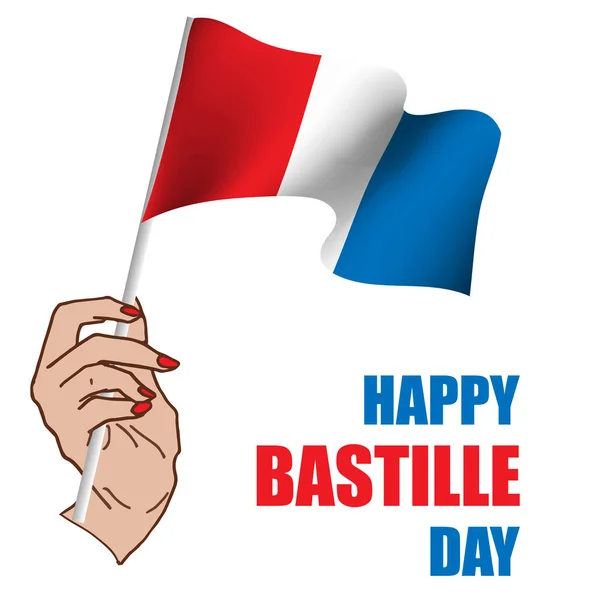 Glücklicher Bastille-Tag! — Stockvektor