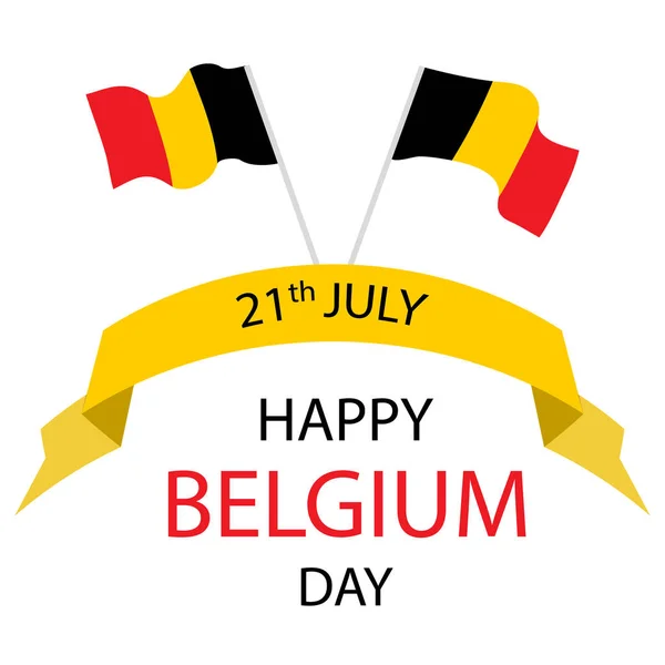 Státní svátek Belgie — Stockový vektor