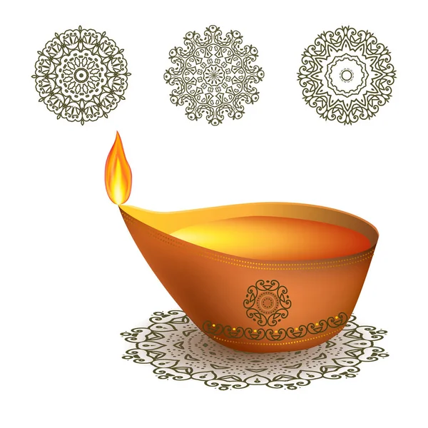 Diwali fesztivál Emoke — Stock Vector